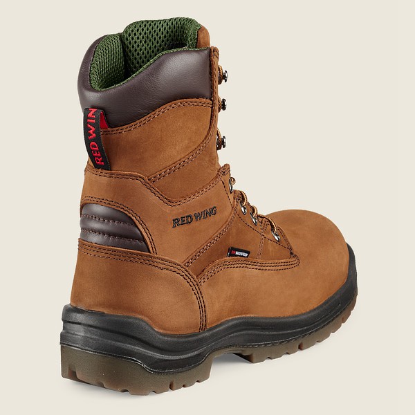 Red Wing Safety Boots King Toe® - 8-inch Insulated Waterproof Toe - Brown - Mens VWQ201465